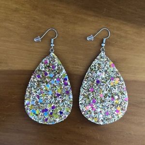 Shimmer Teardrop Earrings